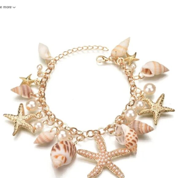 Bohemian Starfish Shell Bracelet Summer Beach Vacation Decor Jewelry - Picture 4 of 10